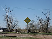 USA - Adrian TX - Stanley Marsh 3 Sign (21 Apr 2009)